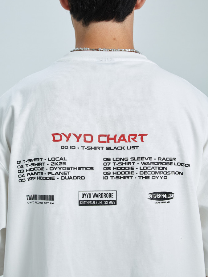 Футболка OYYO CHART белая XL