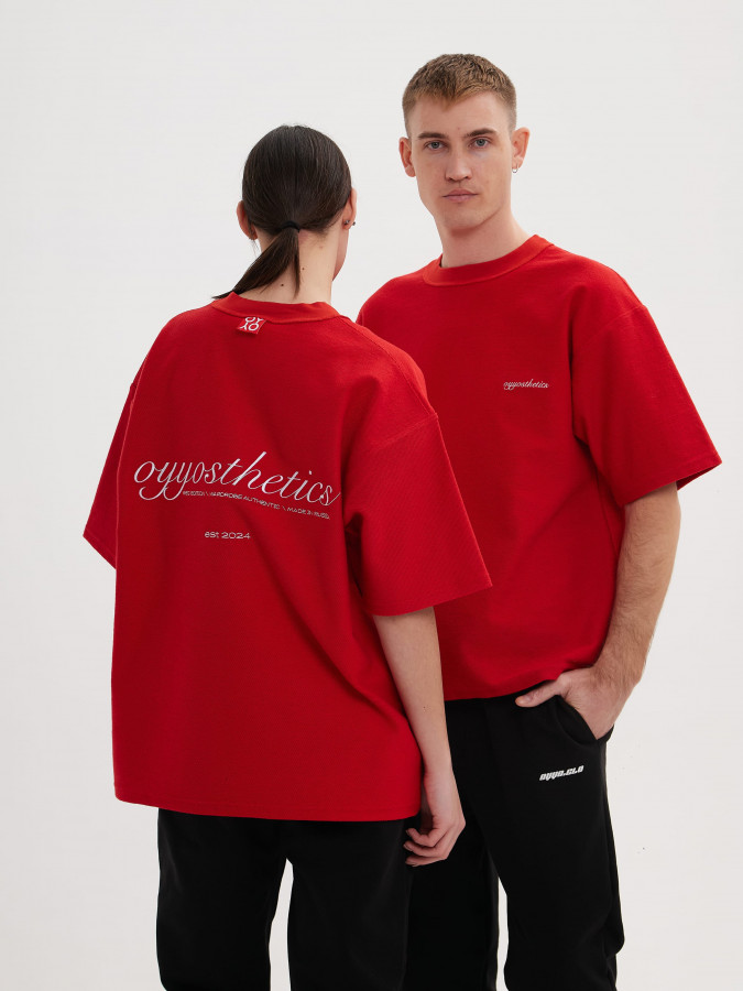 Футболка OYYOSTHETICS красная M
